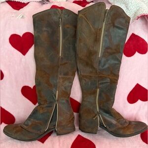 Donald J. Pliner Brown Over the Knee Boots